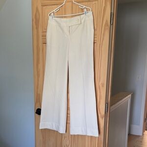 LOFT Cream Wide-Leg Women's Pants